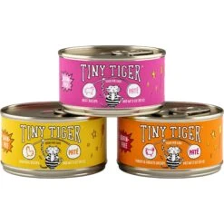 Tiny Tiger Pate Beef & Poultry Recipes Variety Pack Grain-Free Canned Cat Food & Fancy Feast Classic Poultry & Beef Pate Collection Feast Variety Pack Wet Cat Food -Furry Friends 293934 PT6. AC SS1800 V1692897301