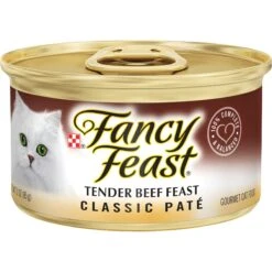 Tiny Tiger Pate Beef Recipe Grain-Free Canned Cat Food & Fancy Feast Classic Tender Beef Feast Canned Cat Food -Furry Friends 293936 PT5. AC SS1800 V1675262338