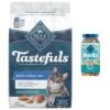 Blue Buffalo Tastefuls Chicken Indoor Natural Adult Dry Cat Food & Blue Buffalo Bursts With Savory Seafood Cat Treats 2 Blue Buffalo Tastefuls Chicken Indoor Natural Adult Dry Cat Food & Blue Buffalo Bursts With Savory Seafood Cat Treats -Furry Friends 294254 MAIN. AC SS1800 V1663696428