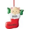 Frisco Cat In Stocking Resin Personalized Ornament -Furry Friends 295087 MAIN. AC SS1800 V1697131876