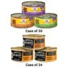 American Journey Minced Poultry & Seafood In Gravy Variety Pack Grain-Free Canned Cat Food & Wellness Complete Health Minced Poultry Pleasers Variety Pack Grain-Free Canned Cat Food
