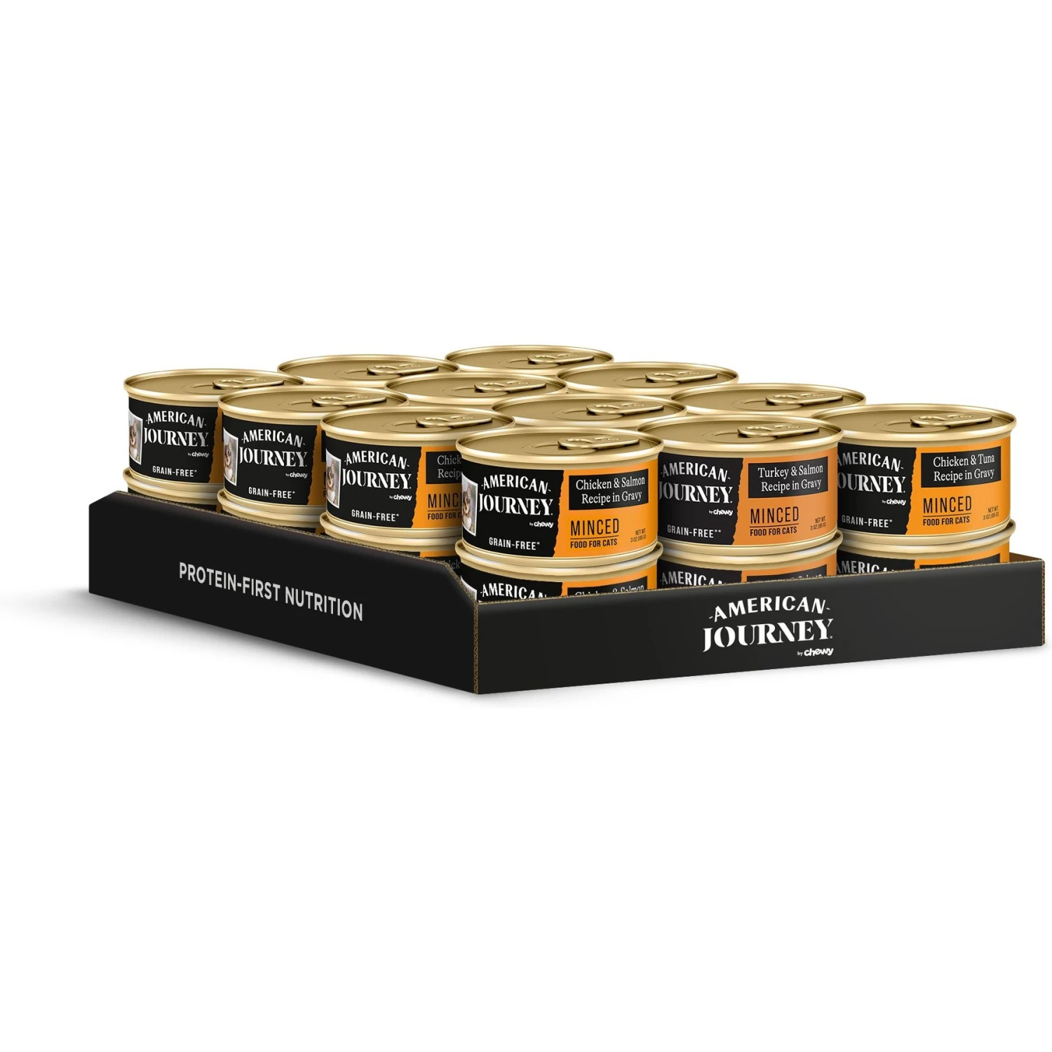 American Journey Minced Poultry & Seafood In Gravy Variety Pack Grain-Free Canned Cat Food & Wellness Complete Health Minced Poultry Pleasers Variety Pack Grain-Free Canned Cat Food 9 American Journey Minced Poultry & Seafood In Gravy Variety Pack Grain-Free Canned Cat Food & Wellness Complete Health Minced Poultry Pleasers Variety Pack Grain-Free Canned Cat Food - Image 7