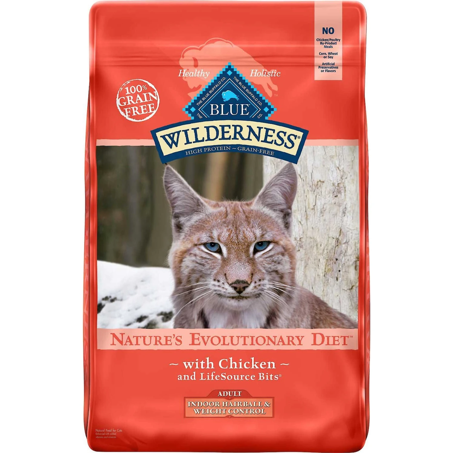 Blue Buffalo Wilderness Indoor Hairball & Weight Control Chicken Recipe Grain-Free Dry Cat Food & Blue Buffalo Bursts With Savory Seafood Cat Treats 4 Blue Buffalo Wilderness Indoor Hairball & Weight Control Chicken Recipe Grain-Free Dry Cat Food & Blue Buffalo Bursts With Savory Seafood Cat Treats - Image 2
