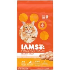 Iams ProActive Health Healthy Adult Original With Chicken Dry Cat Food & Greenies Feline SmartBites Healthy Skin & Fur Natural Chicken Flavor Soft & Crunchy Adult Cat Treats -Furry Friends 298108 PT5. AC SS1800 V1691776232