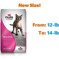 Nulo Freestyle Chicken & Cod Recipe Grain-Free Dry Cat & Kitten Food & Nulo Freestyle Perfect Purees Variety Pack Grain-Free Lickable Cat Treats -Furry Friends 298318 PT3. AC SS1800 V1621287444