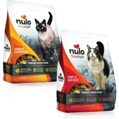 Nulo FreeStyle Chicken & Salmon Recipe Freeze-Dried Raw Cat Food & Nulo FreeStyle Turkey & Duck Recipe Freeze-Dried Raw Cat Food