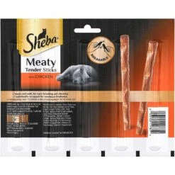 Sheba Meaty Tender Sticks Chicken Flavor Soft Adult Cat Treats & Frisco Moppy Ball Cat Toy With Catnip -Furry Friends 298506 PT2. AC SS1800 V1623204147