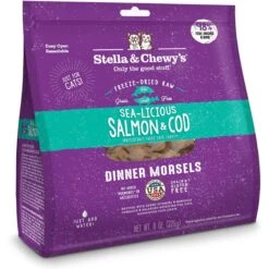 Stella & Chewy's Absolutely Rabbit Dinner Morsels Freeze-Dried Raw Cat Food & Stella & Chewy's Sea-licious Salmon & Cod Dinner Morsels Freeze-Dried Raw Cat Food -Furry Friends 298520 PT5. AC SS1800 V1621290143