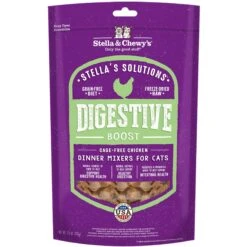Stella & Chewy's Chick Chick Chicken Dinner Morsels Freeze-Dried Raw Cat Food & Stella & Chewy's Stella's Solutions Digestive Boost Chicken Freeze-Dried Raw Cat Food, 7.5-oz Bag -Furry Friends 298524 PT1. AC SS1800 V1621301541