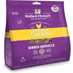 Stella & Chewy's Chick Chick Chicken Dinner Morsels Freeze-Dried Raw Cat Food & Stella & Chewy's Stella's Solutions Digestive Boost Chicken Freeze-Dried Raw Cat Food, 7.5-oz Bag -Furry Friends 298524 PT5. AC SS1800 V1621295855