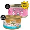 Tiny Tiger Chunks In Gravy Salmon & Whitefish Recipe Grain-Free Canned Cat Food & Fancy Feast Gravy Lovers Salmon & Sole Feast In Seared Salmon Flavor Gravy Gourmet Wet Cat Food -Furry Friends 298576 MAIN. AC SS1800 V1692897356