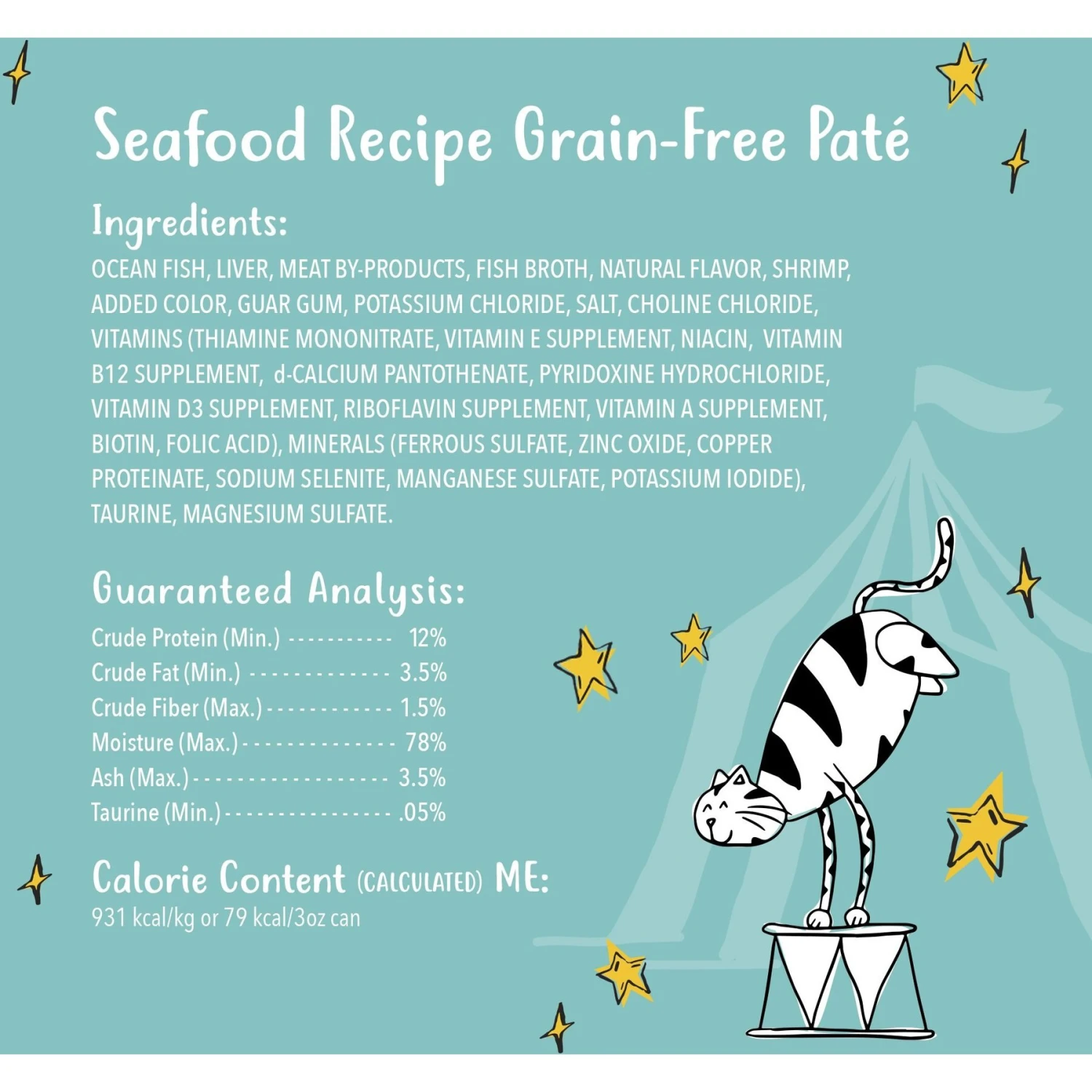 Tiny Tiger Pate Seafood Recipe Grain-Free Canned Cat Food & Fancy Feast Classic Salmon & Shrimp Feast Canned Cat Food 6 Tiny Tiger Pate Seafood Recipe Grain-Free Canned Cat Food & Fancy Feast Classic Salmon & Shrimp Feast Canned Cat Food - Image 4