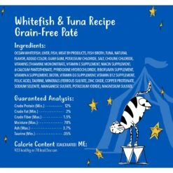 Tiny Tiger Pate Whitefish & Tuna Recipe Grain-Free Canned Cat Food & Fancy Feast Classic Ocean Whitefish & Tuna Feast Wet Cat Food -Furry Friends 298596 PT3. AC SS1800 V1675267370