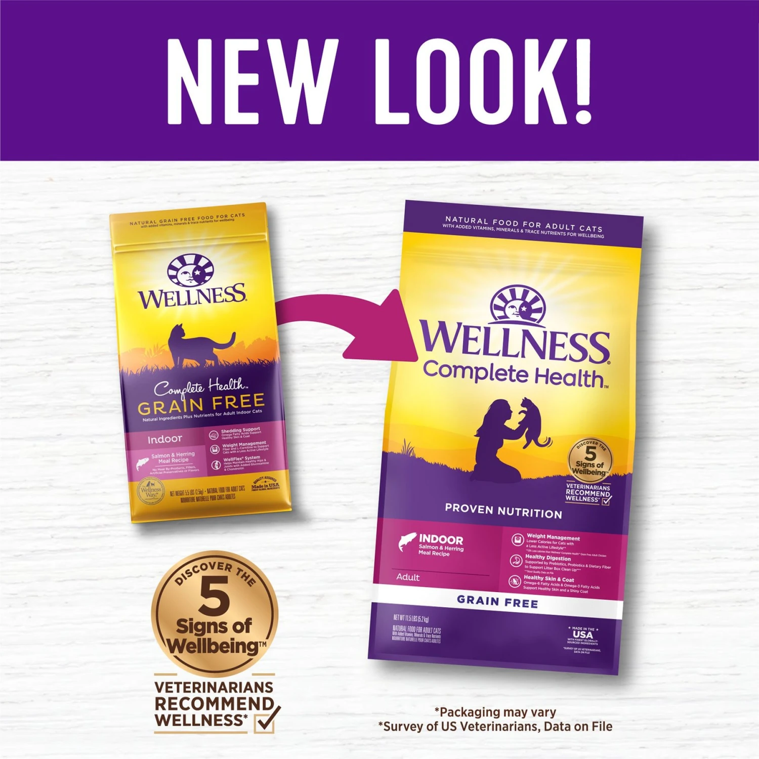 Wellness Complete Health Pate Chicken Entree Grain-Free Natural Canned Cat Food & Wellness Complete Health Natural Grain-Free Salmon & Herring Dry Cat Food 5 Wellness Complete Health Pate Chicken Entree Grain-Free Natural Canned Cat Food & Wellness Complete Health Natural Grain-Free Salmon & Herring Dry Cat Food - Image 3