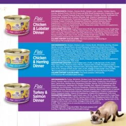 Wellness Seafood Pate Favorites Canned Cat Food, 3-oz, Case Of 24 & Wellness CORE Signature Selects Flaked Skipjack Tuna & Wild Salmon Entree In Broth Grain-Free Canned Cat Food 17 Wellness Seafood Pate Favorites Canned Cat Food, 3-oz, Case Of 24 & Wellness CORE Signature Selects Flaked Skipjack Tuna & Wild Salmon Entree In Broth Grain-Free Canned Cat Food -Furry Friends 298732 PT6. AC SS1800 V1621984075