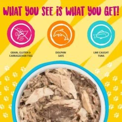 Weruva Paw Lickin' Chicken In Gravy Grain-Free Canned Cat Food & Weruva Mideast Feast With Grilled Tilapia In Gravy Grain-Free Canned Cat Food -Furry Friends 298764 PT4. AC SS1800 V1621303343