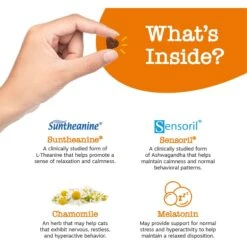 Zesty Paws Calming Bites Bacon Flavored Soft Chews Supplement For Cats & Zesty Paws Wild Alaskan Salmon Oil Liquid Skin & Coat Supplement For Dogs & Cats -Furry Friends 298794 PT5. AC SS1800 V1697136239