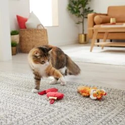 Frisco Lunar New Year Lantern & Tiger Plush Kicker Cat Toy With Catnip -Furry Friends 298899 PT3. AC SS1800 V1640268996