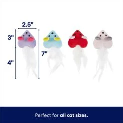 Frisco Valentine Heart Mice Plush Cat Toy With Catnip 7 Frisco Valentine Heart Mice Plush Cat Toy With Catnip -Furry Friends 298954 PT1. AC SS1800 V1701364813