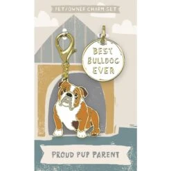 Primitives By Kathy Bulldog Charm, 2 Count