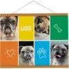 Frisco Personalized Woof Landscape Canvas Poster With Wood Hanger, 16" X 20" -Furry Friends 300966 MAIN. AC SS1800 V1636047721