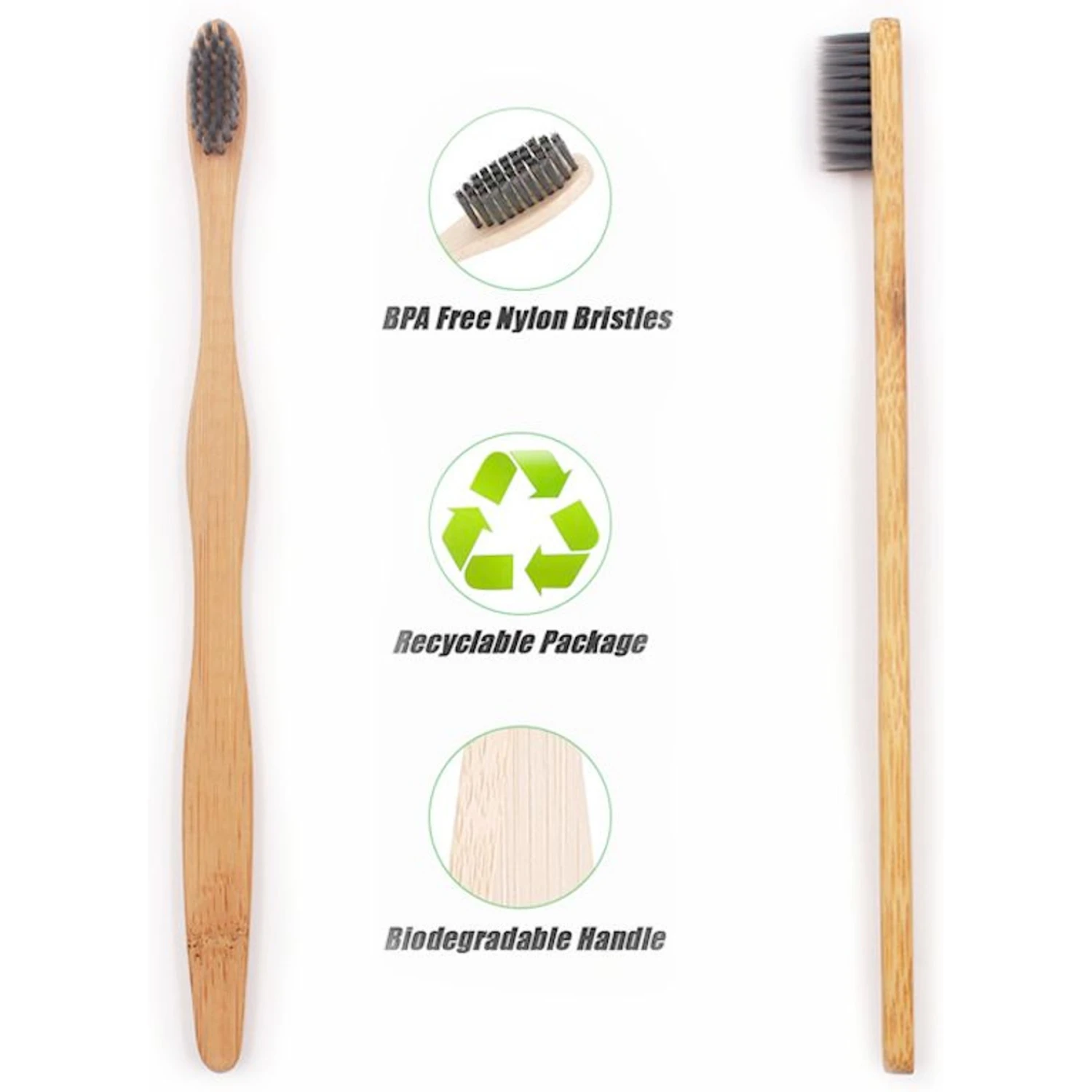 H&H Pets Eco-Friendly Bamboo Dog & Cat Toothbrush 4 H&H Pets Eco-Friendly Bamboo Dog & Cat Toothbrush - Image 2