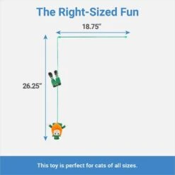 Frisco St. Patrick's Leprechaun Teaser Wand Cat Toy With Catnip -Furry Friends 303104 PT1. AC SS1800 V1643213523