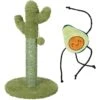 Frisco Cactus Cat Scratching Post & Frisco Dangly Avocado Buddy Plush Cat Toy With Catnip -Furry Friends 303380 MAIN. AC SS1800 V1623055947
