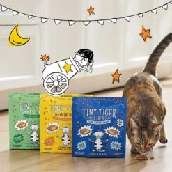 Tiny Tiger Chunks In EXTRA Gravy Tuna Recipe Grain-Free Canned Cat Food & Tiny Tiger Tuna Tidbits Flavor Filled Cat Treats -Furry Friends 303746 PT7. AC SS1800 V1623046057