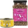 Tiny Tiger Pate Chicken Recipe Grain-Free Canned Cat Food & Tiny Tiger Crunchy Bunch, Fearless Feathers & Gracious Gills, Chicken & Seafood Flavor Cat Treats -Furry Friends 303756 MAIN. AC SS1800 V1623053242