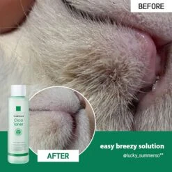 PetO'Cera Cica Toner Cat Acne & Blackhead Treatment, 7.1-oz Bottle -Furry Friends 304915 PT4. AC SS1800 V1626395948