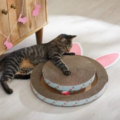 Frisco Easter Bunny Shaped Scratcher Cat Toy With Catnip -Furry Friends 304986 PT3. AC SS1800 V1642441652