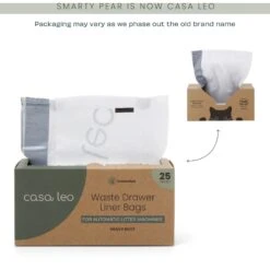 Casa Leo Leo's Loo Drawstring Waste Drawer Liners For Automatic Self-Cleaning Litter Boxes -Furry Friends 306527 PT5. AC SS1800 V1703871621
