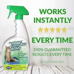 ZORBX Smell Nothing Litter Box Buddy Odor Remover, 24-oz Bottle -Furry Friends 306746 PT6. AC SS1800 V1633107985