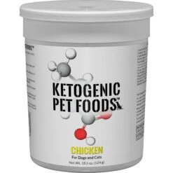 Ketogenic Pet Food Chicken Dry Dog & Cat Food, 18.5-oz Canister