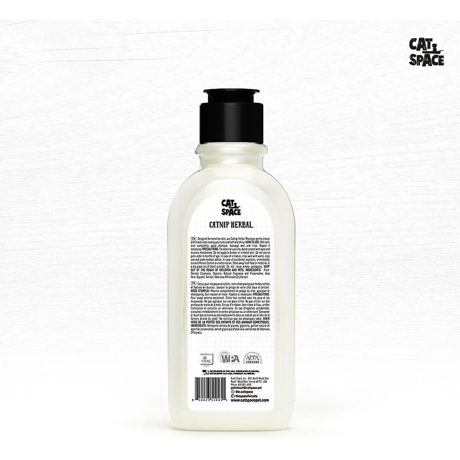 Cat Space Catnip Herbal Cat Shampoo, 10-oz Bottle 4 Cat Space Catnip Herbal Cat Shampoo, 10-oz Bottle - Image 2