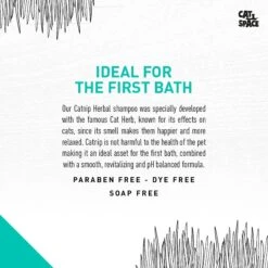 Cat Space Catnip Herbal Cat Shampoo, 10-oz Bottle 10 Cat Space Catnip Herbal Cat Shampoo, 10-oz Bottle -Furry Friends 307884 PT3. AC SS1800 V1624663054