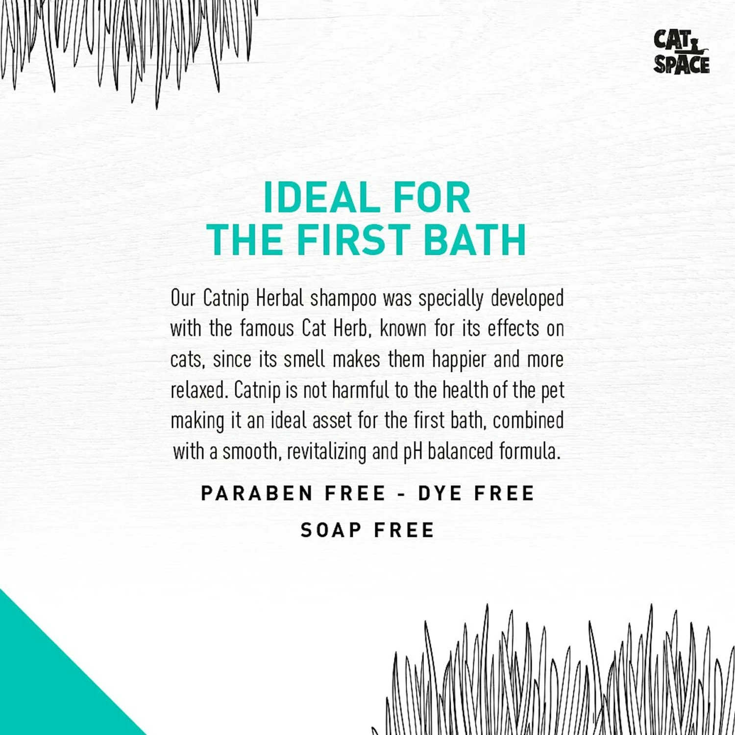 Cat Space Catnip Herbal Cat Shampoo, 10-oz Bottle 6 Cat Space Catnip Herbal Cat Shampoo, 10-oz Bottle - Image 4