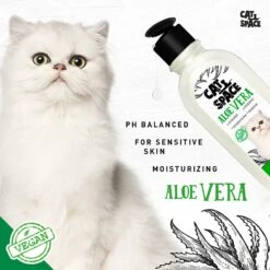Cat Space Aloe Vera Cat Shampoo, 10-oz Bottle -Furry Friends 307890 PT2. AC SS1800 V1624663057