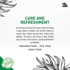 Cat Space Aloe Vera Cat Shampoo, 10-oz Bottle -Furry Friends 307890 PT3. AC SS1800 V1624663349