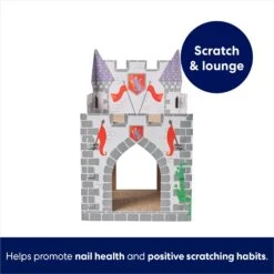 Frisco Castle Cardboard Cat House, 2-Story -Furry Friends 308822 PT2. AC SS1800 V1689354927