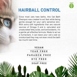 Amazonia Cat Bath Hairball Control Vegan Cat Shampoo, 1-gal Bottle 11 Amazonia Cat Bath Hairball Control Vegan Cat Shampoo, 1-gal Bottle -Furry Friends 308854 PT3. AC SS1800 V1623885760