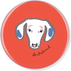 Pet Shop By Fringe Studio BFF Dachshund Ceramic Coaster