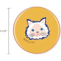 Pet Shop By Fringe Studio BFF Kitty Cat Ceramic Coaster 5 Pet Shop By Fringe Studio BFF Kitty Cat Ceramic Coaster -Furry Friends 309154 PT1. AC SS1800 V1624313902
