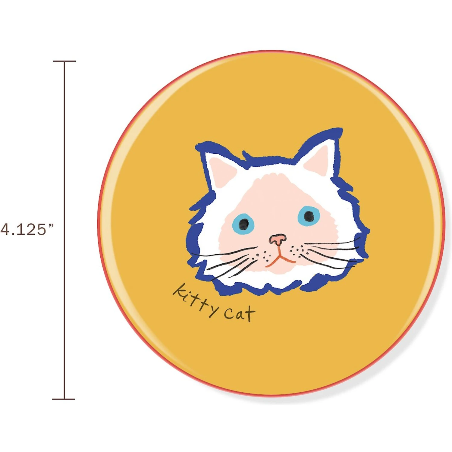 Pet Shop By Fringe Studio BFF Kitty Cat Ceramic Coaster 4 Pet Shop By Fringe Studio BFF Kitty Cat Ceramic Coaster - Image 2