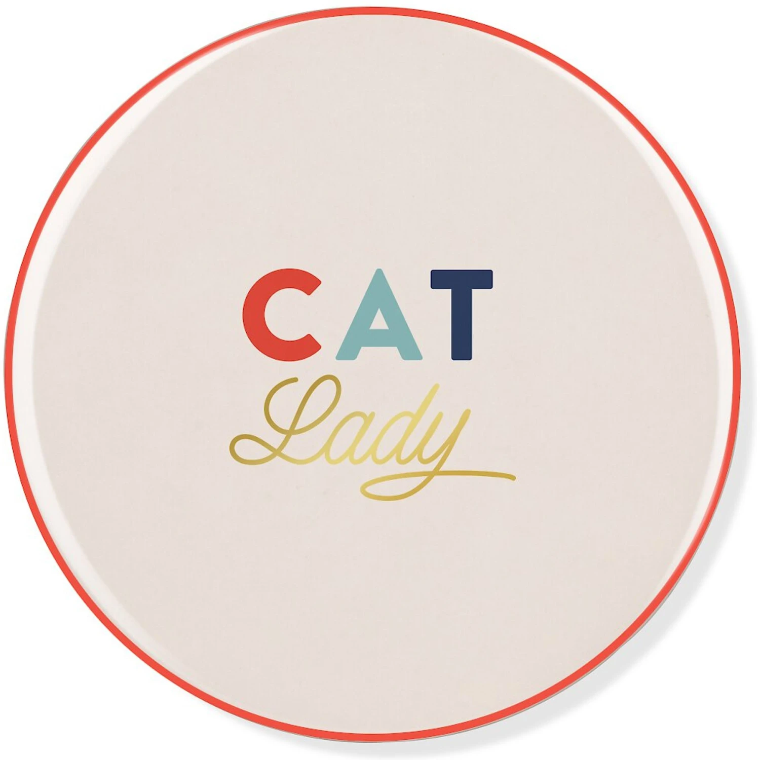 Pet Shop By Fringe Studio Cat Lady Ceramic Coaster 3 Pet Shop By Fringe Studio Cat Lady Ceramic Coaster