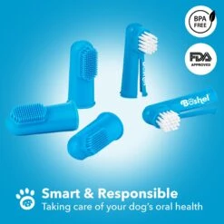 Boshel Silicone Finger Dog & Cat Toothbrush Set -Furry Friends 309499 PT4. AC SS1800 V1624488768