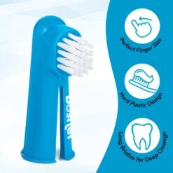 Boshel Silicone Finger Dog & Cat Toothbrush Set -Furry Friends 309499 PT5. AC SS1800 V1624496617