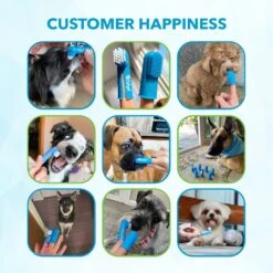 Boshel Silicone Finger Dog & Cat Toothbrush Set -Furry Friends 309499 PT7. AC SS1800 V1624496602