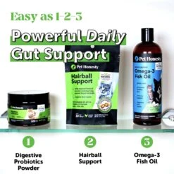 PetHonesty Digestive Probiotics+ Premium Gut + Immune Health Cat Supplement -Furry Friends 309756 PT6. AC SS1800 V1624602469